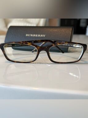 Burberry Tortoiseshell Acetate Eyeglasses